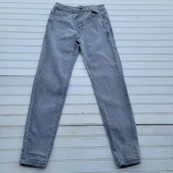Forever 21 Gray Denim Stretch  Skinny Jeans Women’s  28x27 High-Rise Sz 28 - Picture 1 of 9